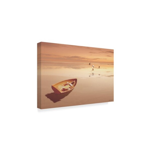 Carlos Casamayor 'Soft Sunrise On The Beach 2' Canvas Art,30x47